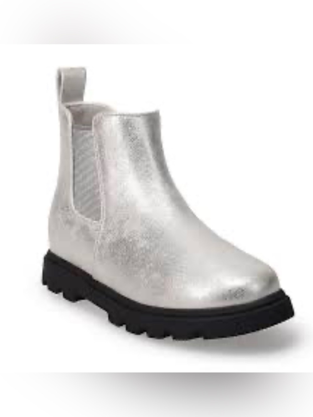 Sonoma Goods For Life Rovie Kids Chelsea Boots Kids Metallic Silver Size 13